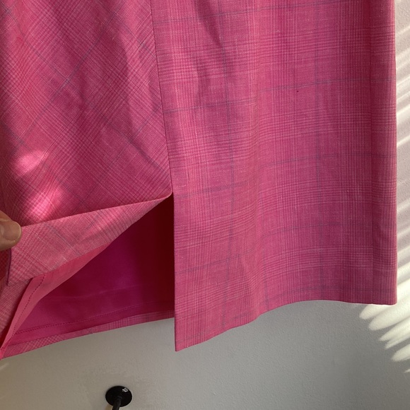 Kiton Napoli Womens Dress Sz 6 Cashmere Silk Linen Luxury Italian Pink Executive - Picture 8 of 16